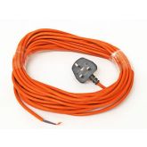 universal orange cable and plug (2core x 10.mm) 12m long