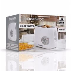Daewoo SDA1711GE 2 Slice Toaster White