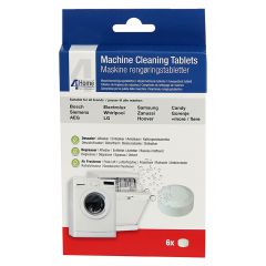 Qualtex QUACLN027 6 Foil Packaged Tables For Cleaning Washing Machines And Dishwashers